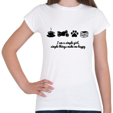PRINTFASHION simlpe things - Női póló - Fehér