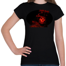 PRINTFASHION Simon "Ghost" Riley - Női póló - Fekete női póló