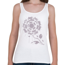 PRINTFASHION SIMPLE2 - Női atléta - Fehér női trikó