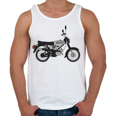 PRINTFASHION simson - Férfi atléta - Fehér
