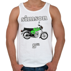 PRINTFASHION Simson  - Férfi atléta - Fehér