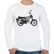 PRINTFASHION simson - Férfi hosszú ujjú póló - Fehér férfi póló