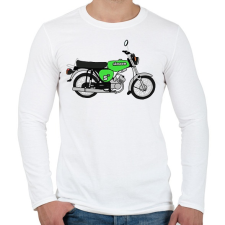 PRINTFASHION Simson  - Férfi hosszú ujjú póló - Fehér férfi póló