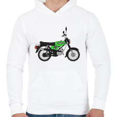 PRINTFASHION Simson  - Férfi kapucnis pulóver - Fehér