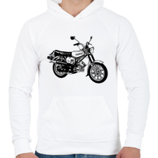 PRINTFASHION simson - Férfi kapucnis pulóver - Fehér férfi pulóver, kardigán