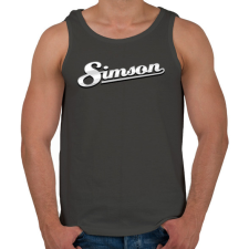 PRINTFASHION Simson Logó 3D (fémes stílus) - Férfi atléta - Sötétszürke atléta, trikó