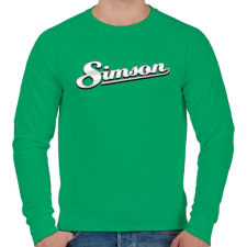 PRINTFASHION Simson Logó 3D (fémes stílus) - Férfi pulóver - Zöld férfi pulóver, kardigán