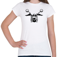 PRINTFASHION Simson S50 S51 Motorbicikli Elülső - Női póló - Fehér női póló