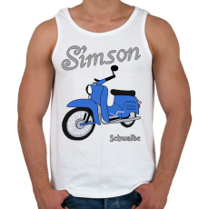 PRINTFASHION Simson schwalbe  - Férfi atléta - Fehér