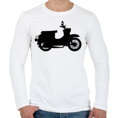 PRINTFASHION simson schwalbe - Férfi hosszú ujjú póló - Fehér