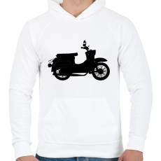 PRINTFASHION simson schwalbe - Férfi kapucnis pulóver - Fehér