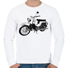 PRINTFASHION simson schwalbe - Férfi pulóver - Fehér