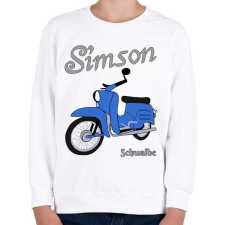 PRINTFASHION Simson schwalbe  - Gyerek pulóver - Fehér gyerek pulóver, kardigán