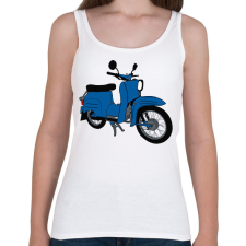 PRINTFASHION Simson Schwalbe - Női atléta - Fehér női trikó