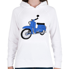 PRINTFASHION Simson schwalbe  - Női kapucnis pulóver - Fehér