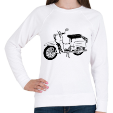 PRINTFASHION simson schwalbe - Női pulóver - Fehér női pulóver, kardigán