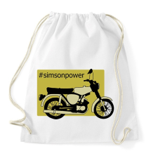 PRINTFASHION simson - Sportzsák, Tornazsák - Fehér tornazsák