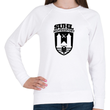 PRINTFASHION Simson Suhl Mopedsport Schwalbe Logó (v.2) - Női pulóver - Fehér női pulóver, kardigán