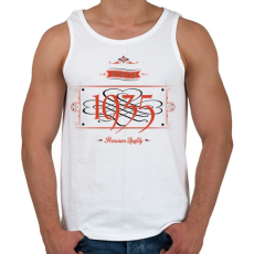 PRINTFASHION since-1935-red-black - Férfi atléta - Fehér