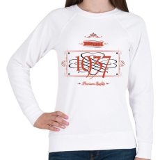 PRINTFASHION since-1937-red-black - Női pulóver - Fehér