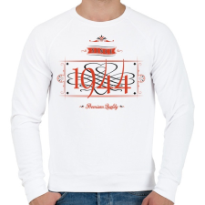 PRINTFASHION since-1944-red-black - Férfi pulóver - Fehér férfi pulóver, kardigán