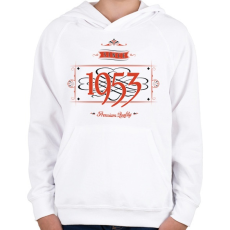 PRINTFASHION since-1953-red-black - Gyerek kapucnis pulóver - Fehér