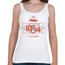 PRINTFASHION since-1954-red-black - Női atléta - Fehér női trikó