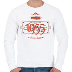 PRINTFASHION since-1955-red-black - Férfi pulóver - Fehér