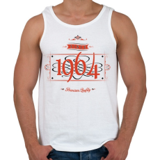 PRINTFASHION since-1964-red-black - Férfi atléta - Fehér