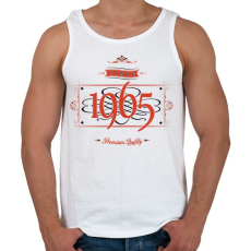PRINTFASHION since-1965-red-black - Férfi atléta - Fehér
