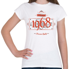 PRINTFASHION since-1968-red-black - Női póló - Fehér