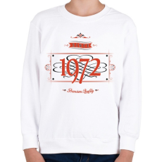 PRINTFASHION since-1972-red-black - Gyerek pulóver - Fehér