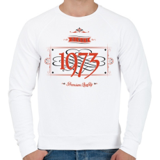 PRINTFASHION since-1973-red-black - Férfi pulóver - Fehér