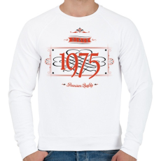PRINTFASHION since-1975-red-black - Férfi pulóver - Fehér