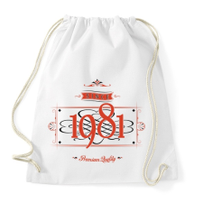 PRINTFASHION since-1981-red-black - Sportzsák, Tornazsák - Fehér tornazsák