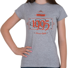 PRINTFASHION since-1995-red-black - Női póló - Sport szürke női póló