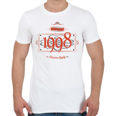 PRINTFASHION since-1998-red-black - Férfi póló - Fehér