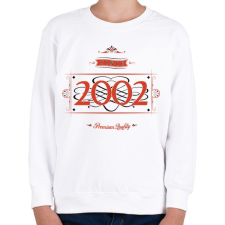 PRINTFASHION since-2002-red-black - Gyerek pulóver - Fehér gyerek pulóver, kardigán