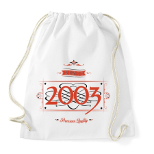 PRINTFASHION since-2003-red-black - Sportzsák, Tornazsák - Fehér tornazsák