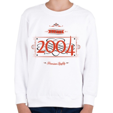 PRINTFASHION since-2004-red-black - Gyerek pulóver - Fehér gyerek pulóver, kardigán