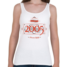 PRINTFASHION since-2005-red-black - Női atléta - Fehér női trikó