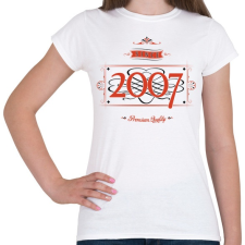 PRINTFASHION since-2007-red-black - Női póló - Fehér női póló