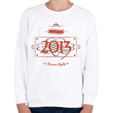 PRINTFASHION since-2013-red-black - Gyerek pulóver - Fehér gyerek pulóver, kardigán