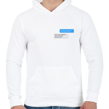 PRINTFASHION Sincerely, Raymond Holt - Brooklyn 99 - Férfi kapucnis pulóver - Fehér férfi pulóver, kardigán