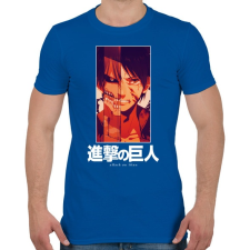 PRINTFASHION Singeki no kjodzsin character - Férfi póló - Királykék férfi póló