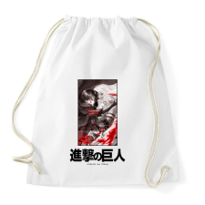 PRINTFASHION Singeki no kjodzsin - Sportzsák, Tornazsák - Fehér tornazsák
