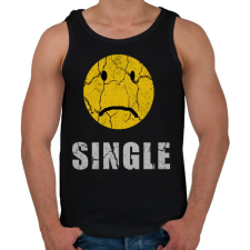 PRINTFASHION SINGLE - Férfi atléta - Fekete atléta, trikó