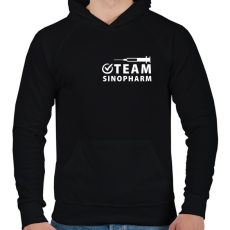 PRINTFASHION Sinopharm Team - Férfi kapucnis pulóver - Fekete