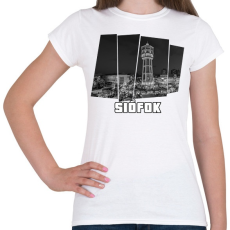 PRINTFASHION Siófok (GTA stílus) - Női póló - Fehér