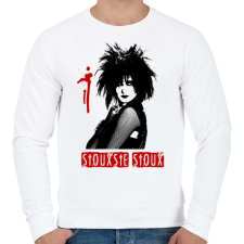 PRINTFASHION Siouxsie Sioux - Férfi pulóver - Fehér férfi pulóver, kardigán